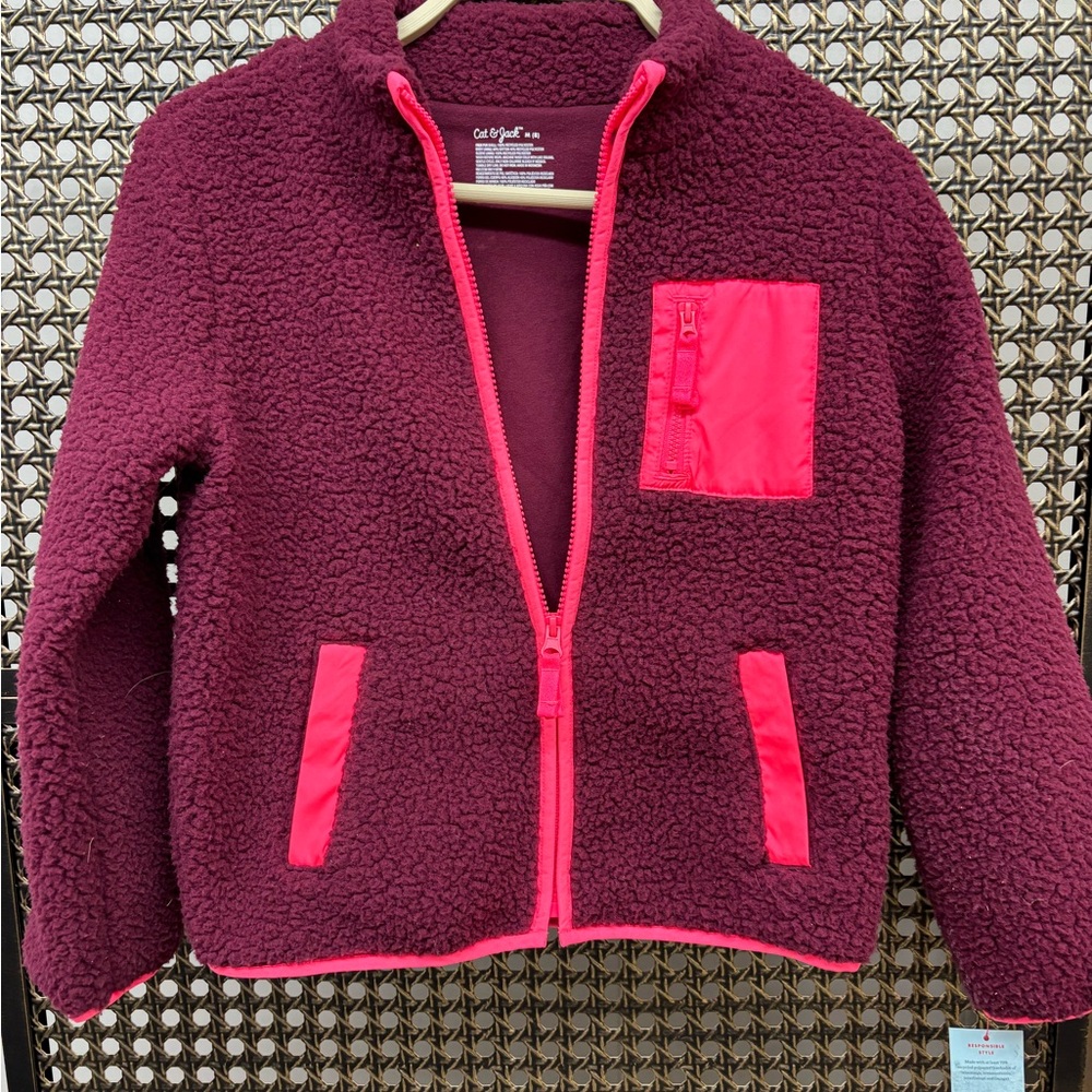 Cat & Jack Size M 8 Girl’s zip-up jacket